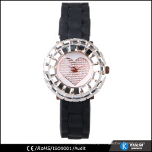 silicone strap wrist watch for women, quartz watch sr626sw